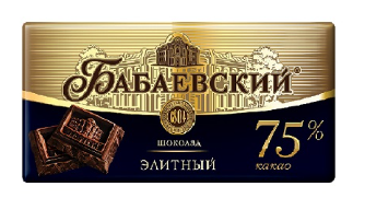 Шоколад Бабаевский элитный 75% какао 90г