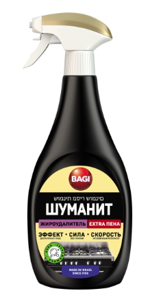 Средство для чистки плит Bagi Шуманит Жироудалитель пена 400мл