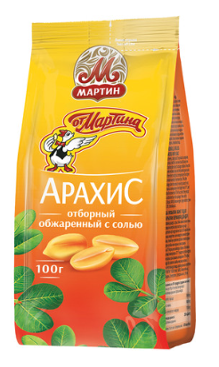Арахис От Мартина Отборный жареный соленый 100г