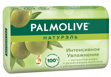 Мыло туалетное Palmolive Натурэль Интенсивное увлажнение с экстрактом оливы и увлажняющим молочком 90г