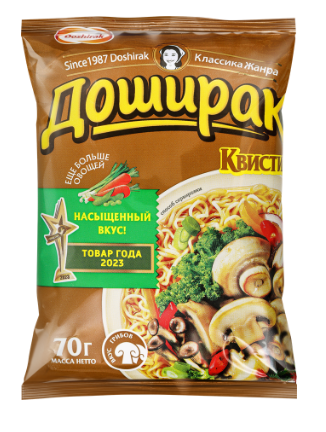Лапша быстрого приготовления Доширак квисти грибы 70г