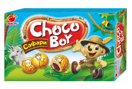 Печенье Orion Choco Boy Сафари 42г