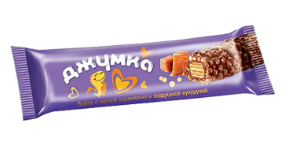 Батончик Джумка вафли мягкая карамель и воздушная кукуруза 37 гр