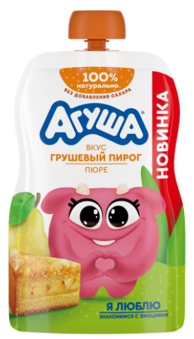 Пюре Агуша Грушевый пирог с 8 мес 80г