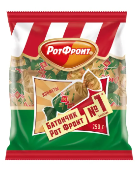 Конфеты Рот-Фронт батончики с орехами 250г