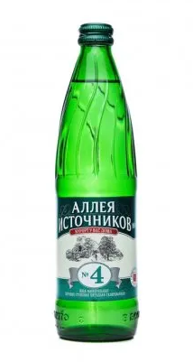 Вода питьевая минеральная Аллея Источников №4 газированная 500мл