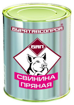 Свинина тушеная Бурятмяспром ГОСТ пряная 340г