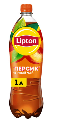 Холодный чай Lipton черный со вкусом персика 1л