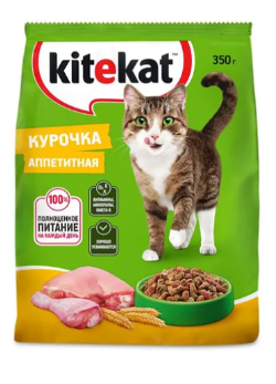 Сухой корм для кошек Kitekat Аппетитная курочка 350г