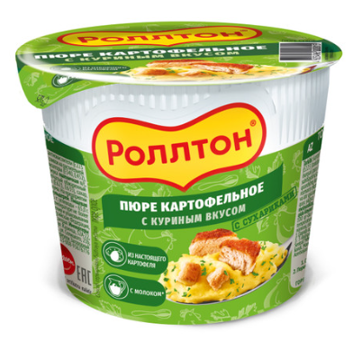 Пюре картофельное Роллтон с куриным вкусом 40г