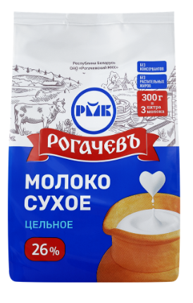 Молоко сухое Рогачёв 26% 300г