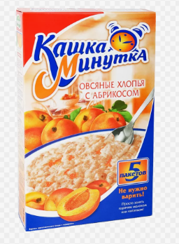 Кашка Минутка овсяная абрикос 185г