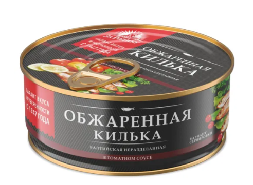 Килька За Родину обжаренная в томатном соусе ключ 240г