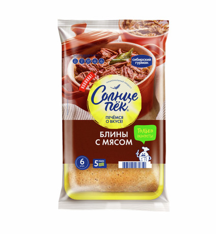 Блинчики Солнцепек с мясом 420 г