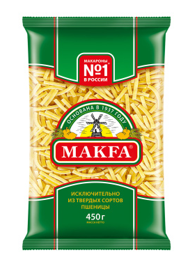 Лапша короткая Makfa  450г