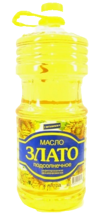 Масло подсолнечное Злато 2л
