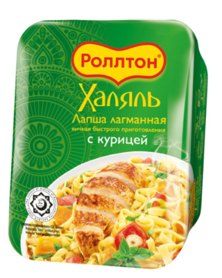 Лапша быстрого приготовления Роллтон Халяль лагманная с курицей 90г