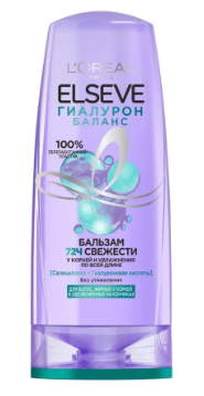 Бальзам для волос L'Oreal Paris увлажняющий Elseve Гиалурон баланс 400мл