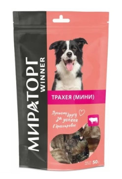 Лакомство для собак Мираторг Winner Трахея говяжья 50г