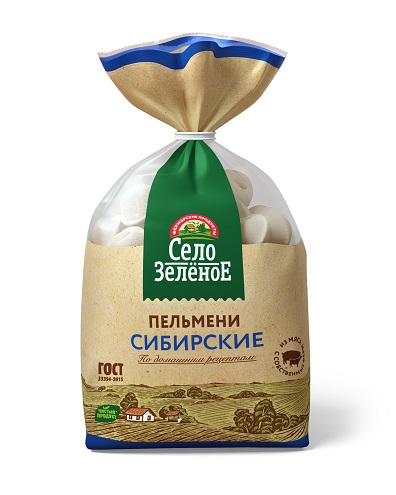 Пельмени Село Зеленое Сибирские 800г