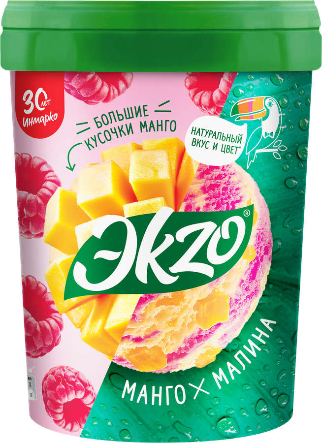 Мороженое Ekzo Манго-малина  520г