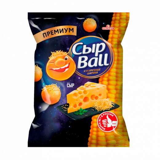 Кукурузные шарики Русскарт СырBall со вкусом сыра 140г