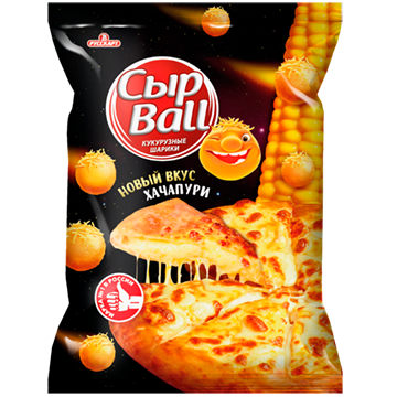 Кукурузные шарики Русскарт СырBall со вкусом Хачапури 140г