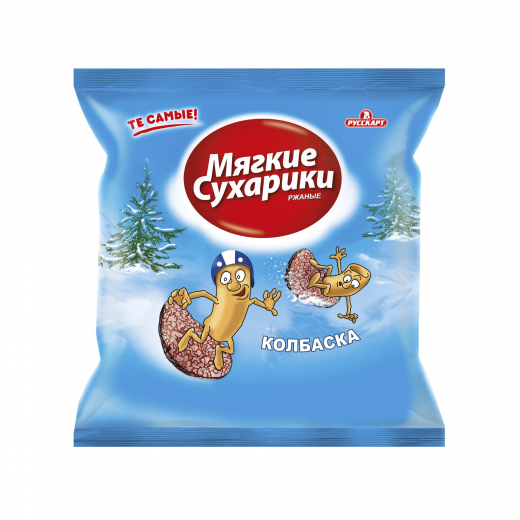 Сухарики Мягкие Русскарт со вкусом колбаски 38г