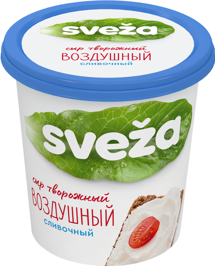 Сыр творожный Sveza Воздушный сливочный 60% 150г