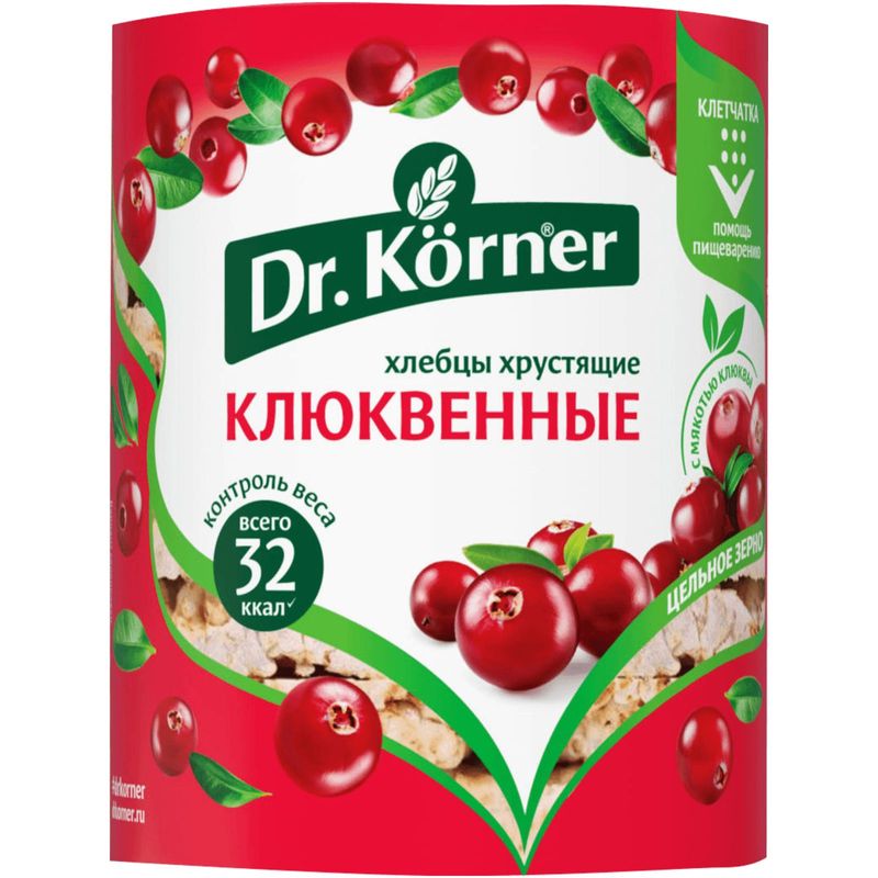 Хлебцы многозерновые Dr.Korner клюквенные 90г