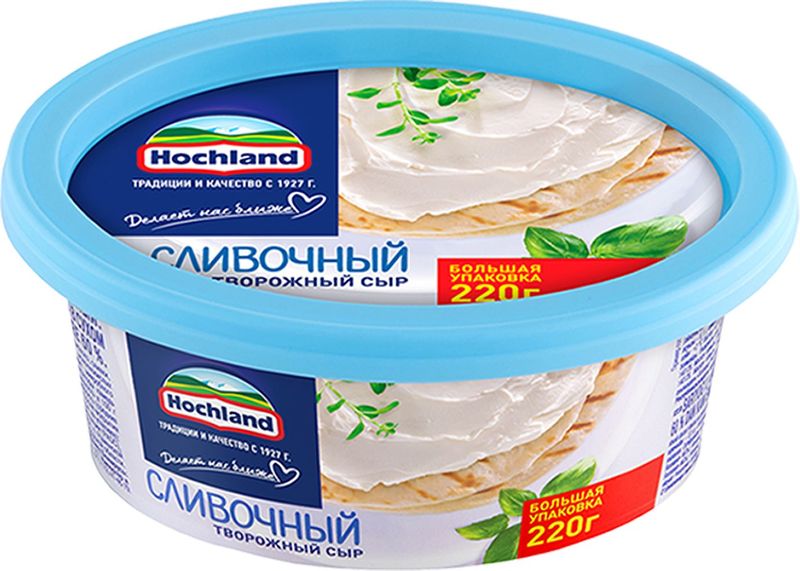 Сыр Hochland Сливочный творожный 60%  220г