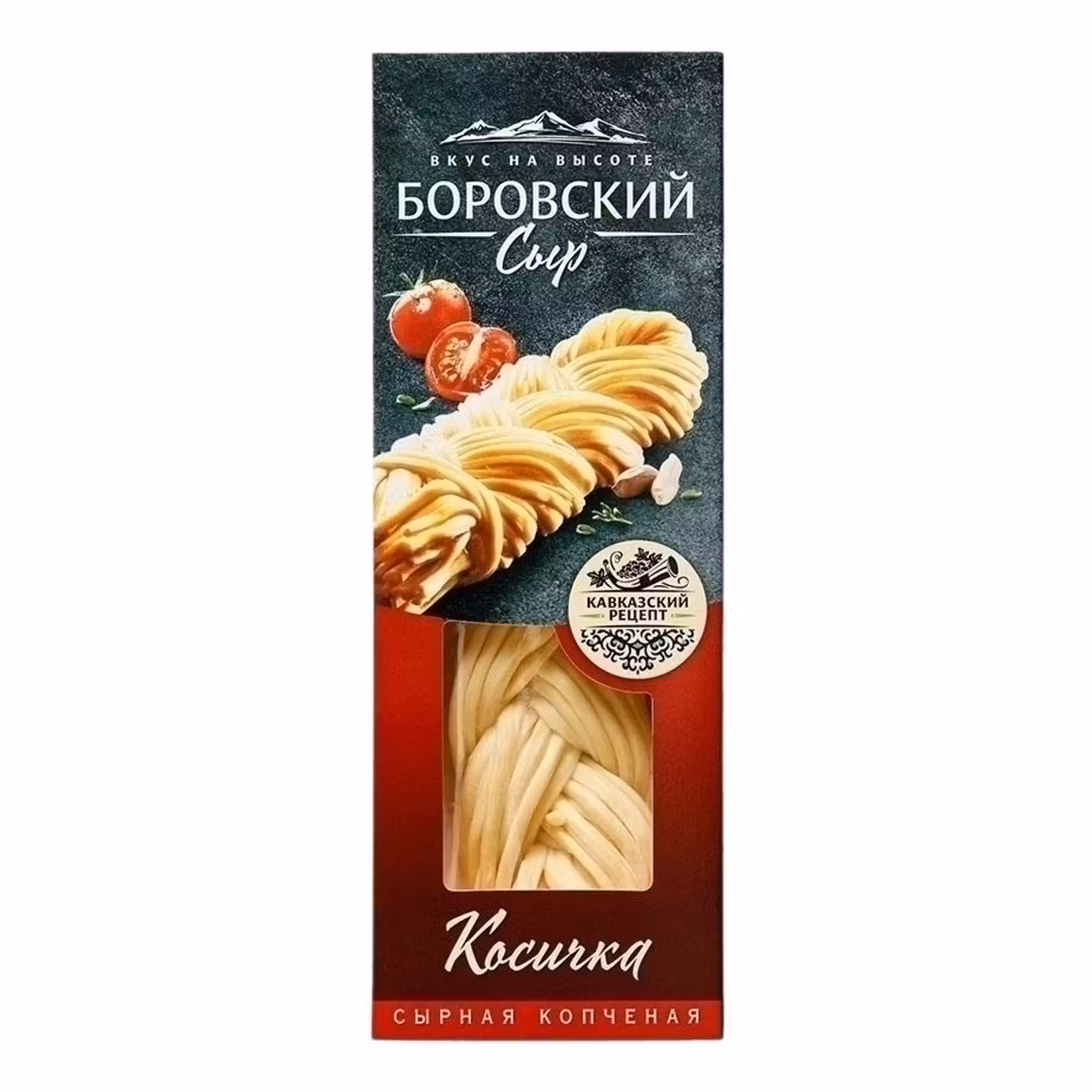 Сыр Боровский косичка копченый 43% 100г