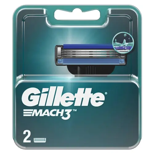 Сменные кассеты для бритья Gillette mach3  2 шт