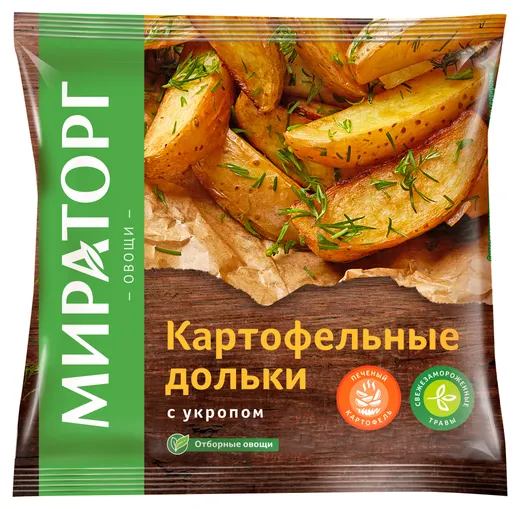 Картофель дольками с укропом Мираторг 400г