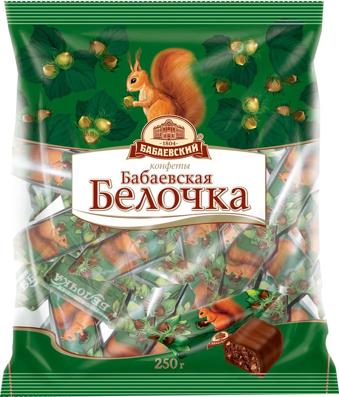 Конфеты Бабаевская белочка 200г 