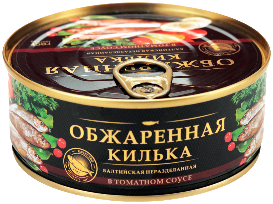 Килька За Родину обжаренная в томатном соусе ключ 240г