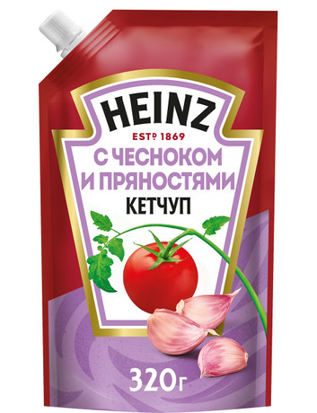 Кетчуп Heinz c чесноком и пряностями 320г