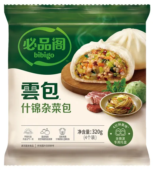 Булочки Бао Bibigo с лапшой чапче 320г