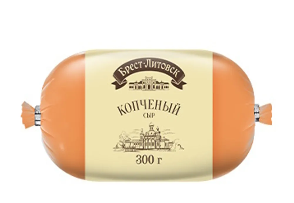 Сыр плавленый колбасный копченый Брест-Литовск 40% 300г