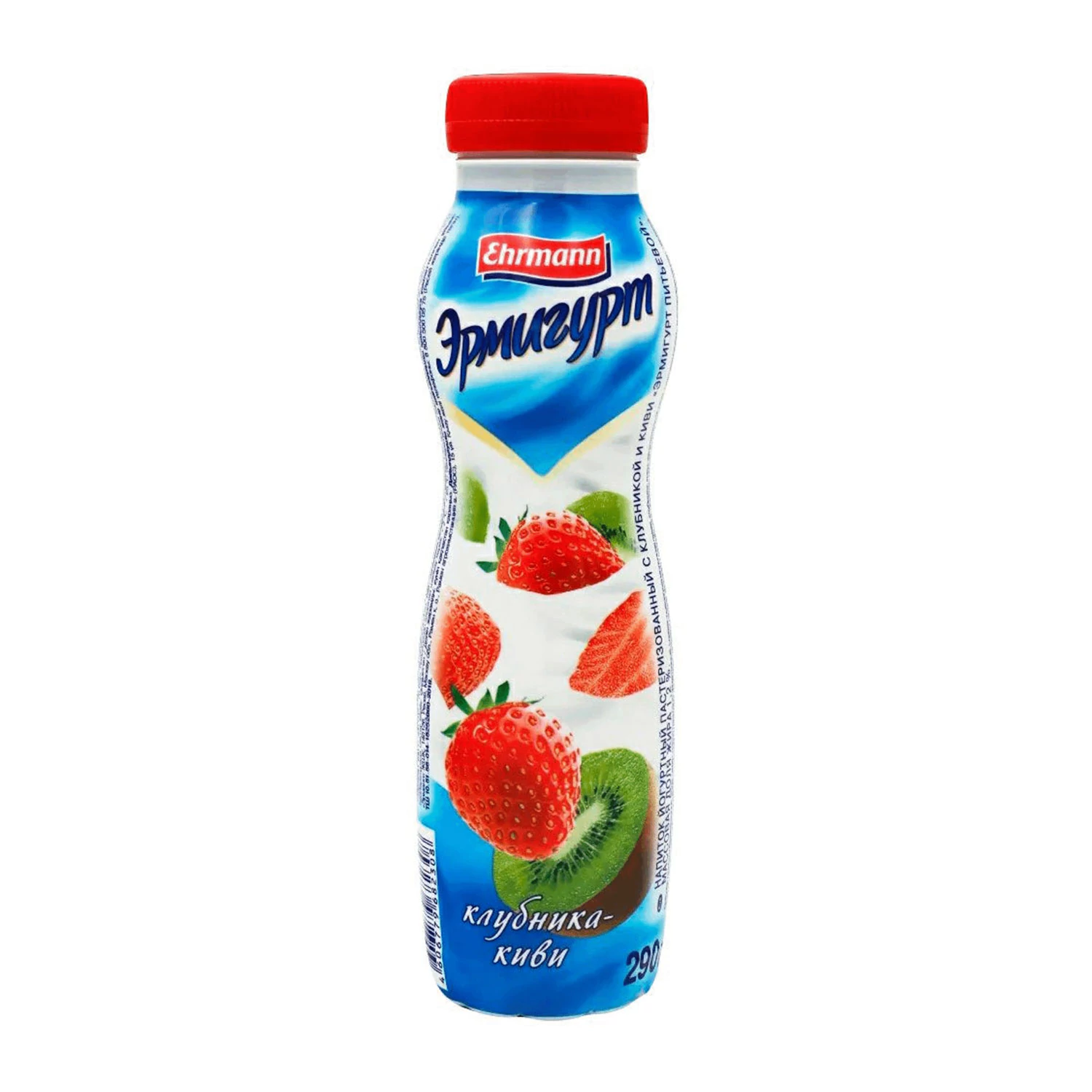 Йогурт питьевой Эрмигурт клубника-киви 1,2% 290г