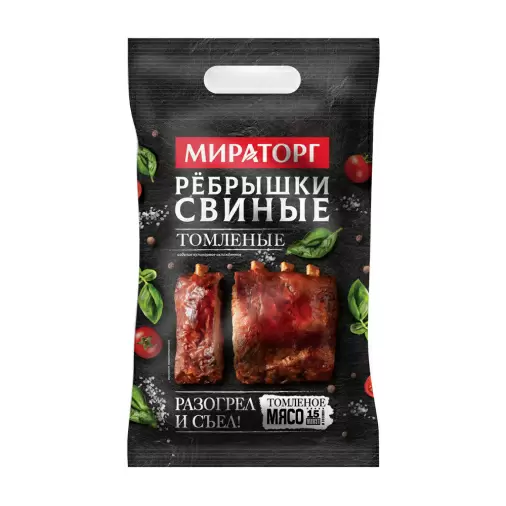 Ребрышки Свиные Мираторг Томленые 500г