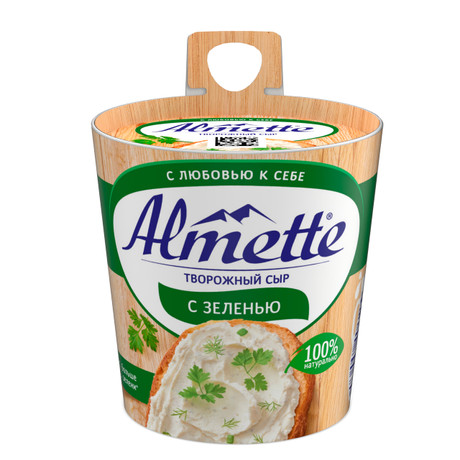 Сыр творожный Almette с зеленью 60% 150г