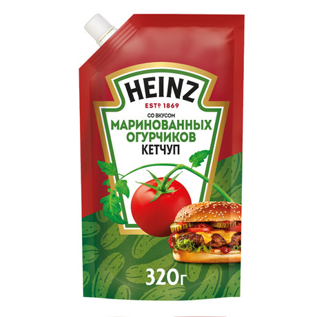Кетчуп Heinz маринованные огурчики 320г