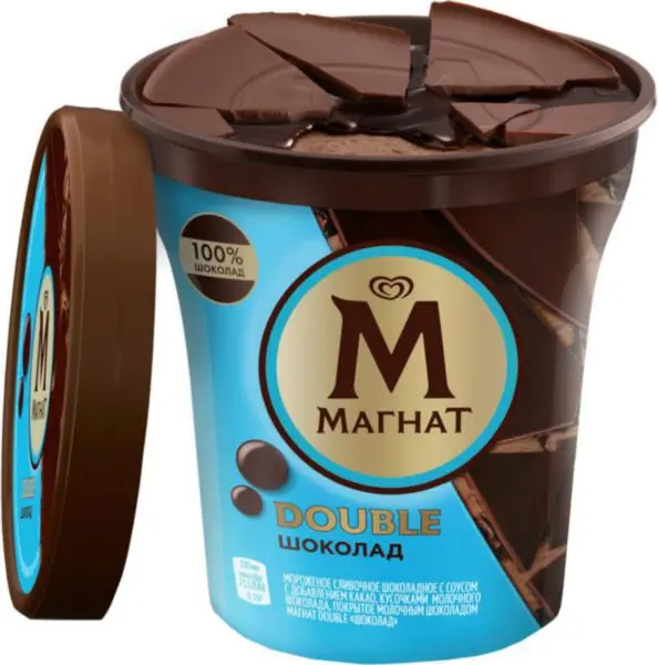 Мороженое Магнат Double шоколадная пинта 310г