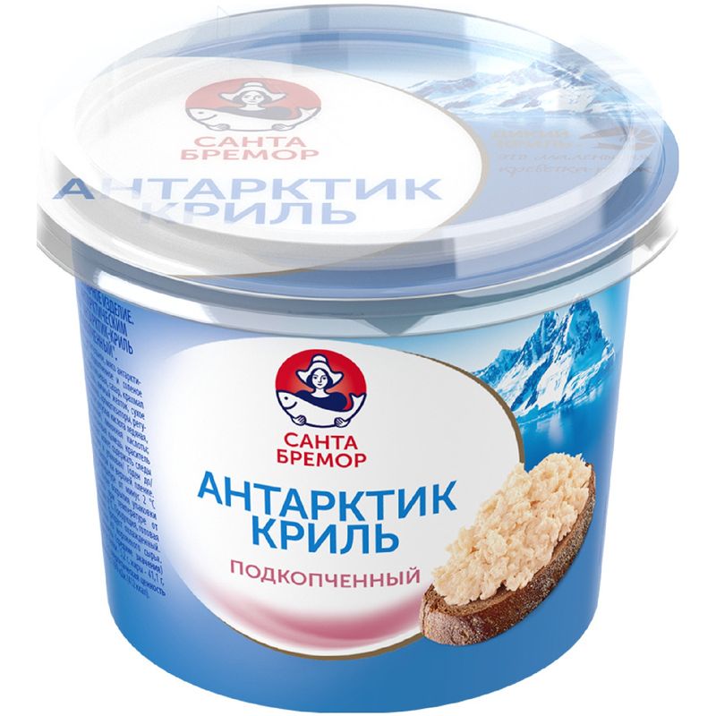 Паста Санта Бремор Антарктик криль подкопченный из морепродуктов 150г