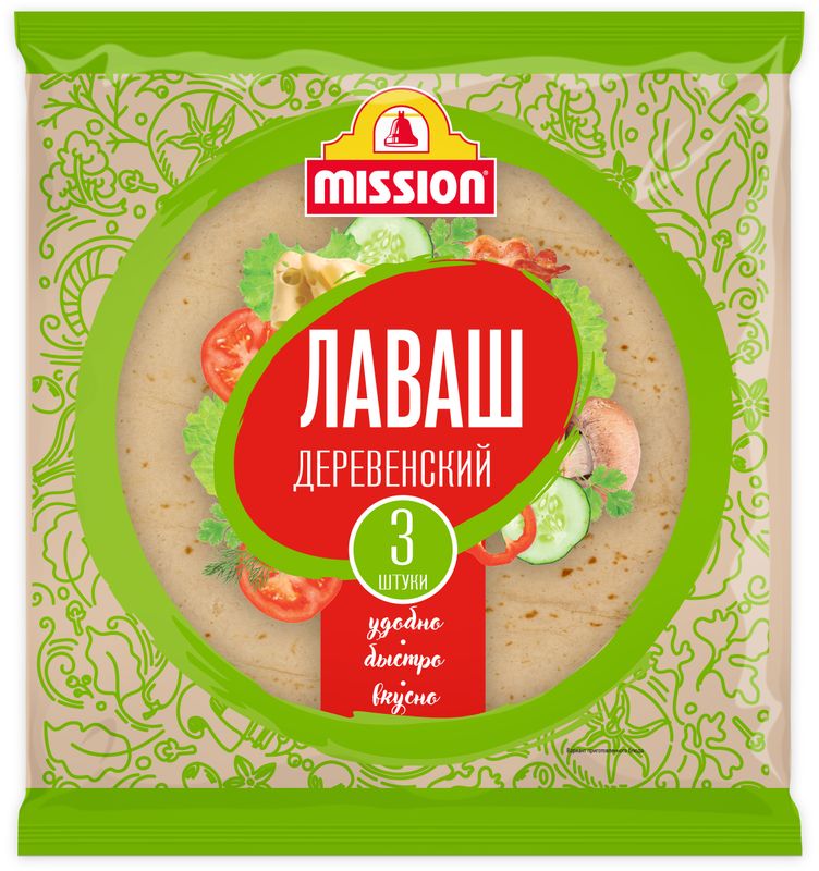 Лаваш Mission деревенский 3шт 270 г