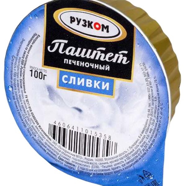 Паштет Рузком печеночный Сливки 100г