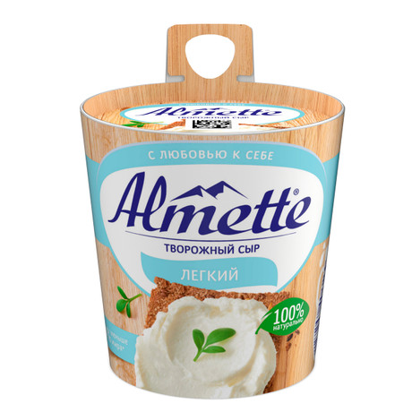 Сыр творожный Almette Легкий 53% 150г