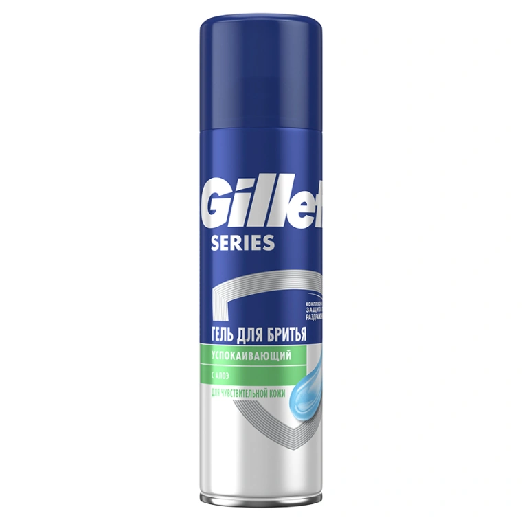 Гель для бритья Gillette  Series для чувствительной кожи с алоэ 200мл
