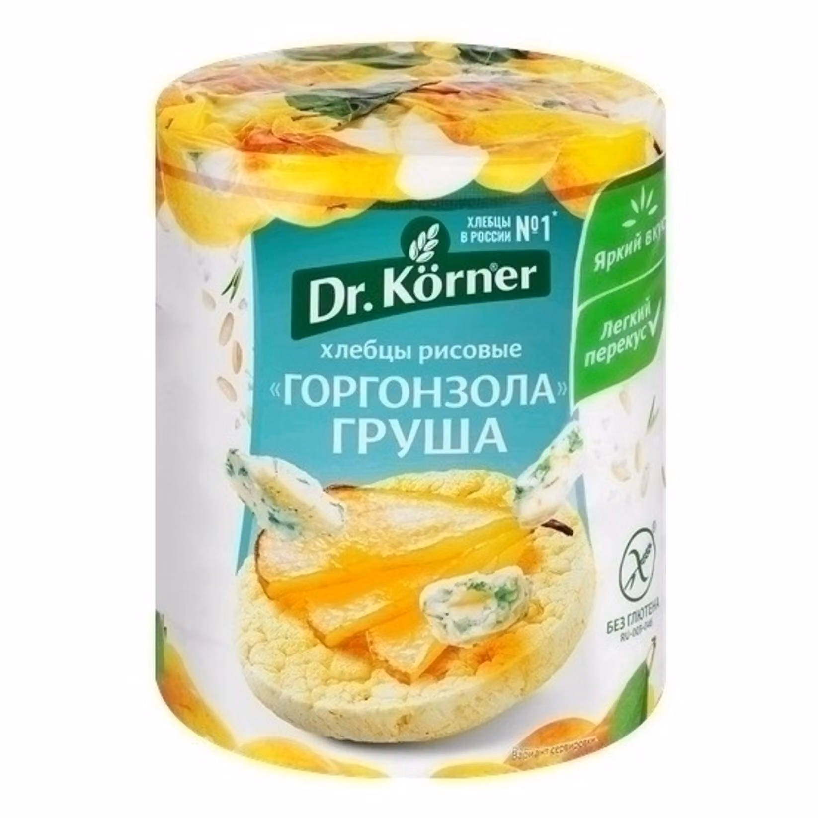 Хлебцы рисовые Dr.Korner с горгонзолой и грушей 80г